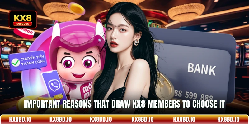 Important reasons that draw KX8 members to choose it