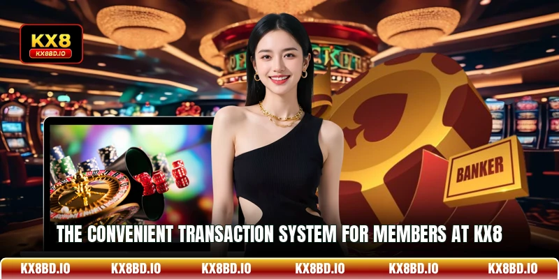 The convenient transaction system for members at KX8